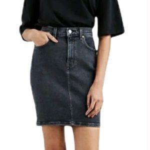 NWT Levis Black Essential Denim Pencil Skirt